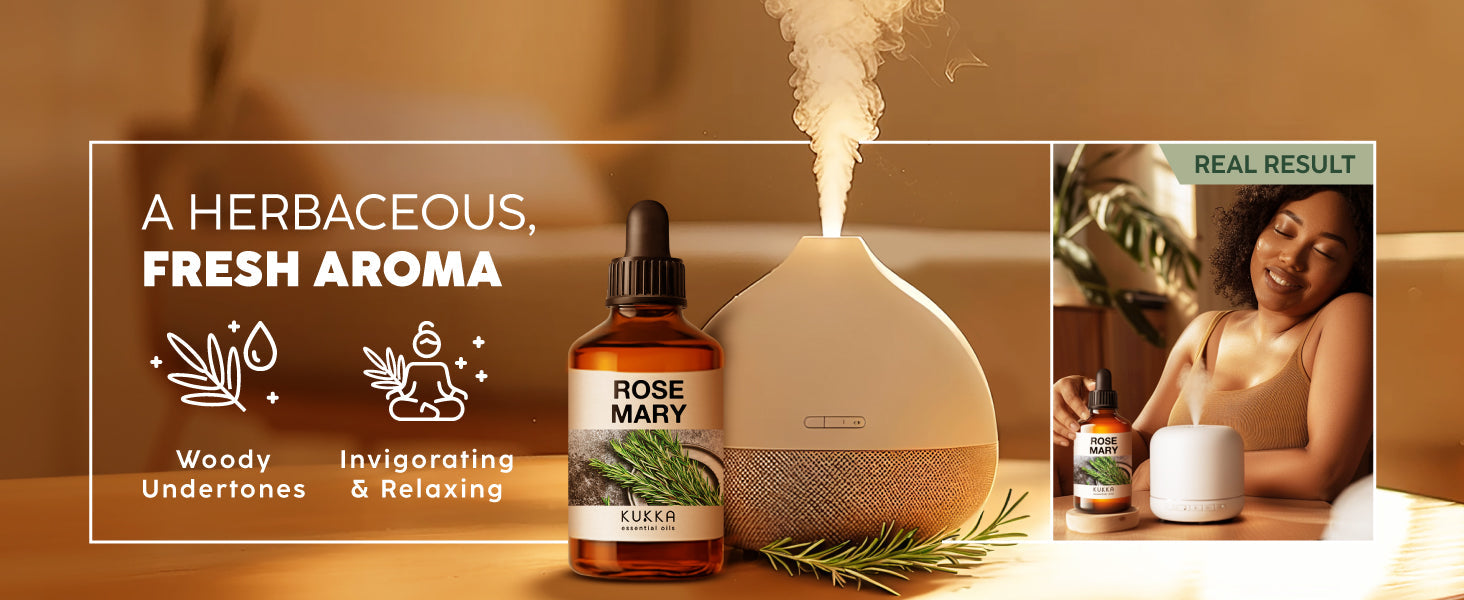 100% Pure & Natural Rosemary Oil for Hair, Skin, Aromatherapy & DIY Soap Making (4 Fl Oz / 118 ml) 24hrsmart